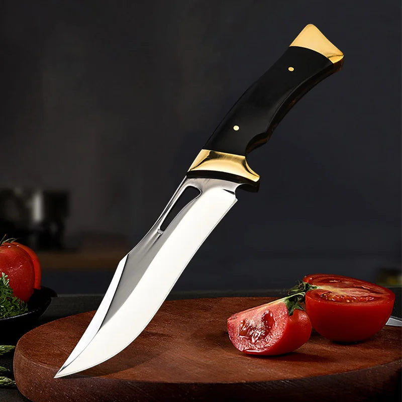 Hand Forged Boning Knife Sharp Utility Kitchen Knife for Meat Fish Fruit Vegetable Slicing Trimming Deboning Professional Chef