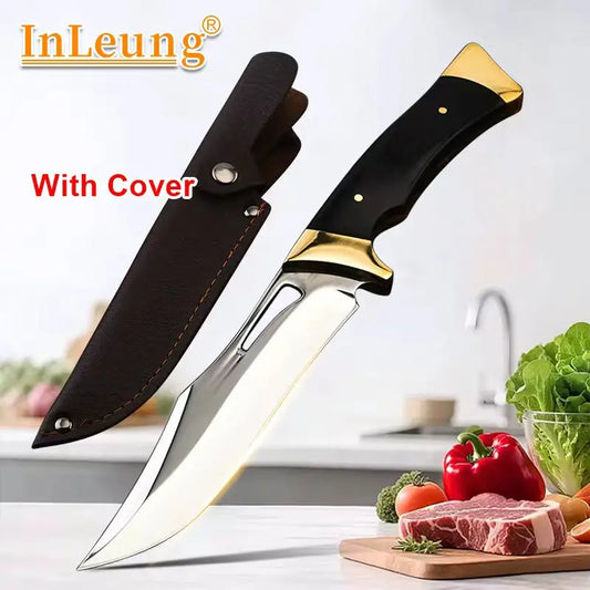 Hand Forged Boning Knife Sharp Utility Kitchen Knife for Meat Fish Fruit Vegetable Slicing Trimming Deboning Professional Chef