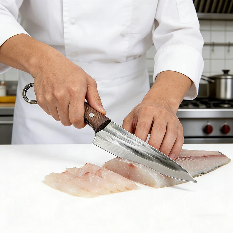 Forging Kitchen Knife Chef Knife Fish Knife Boning Meat Slicing Cleaver Barbecue Fishing Cooking Cutting Kitchen Tools