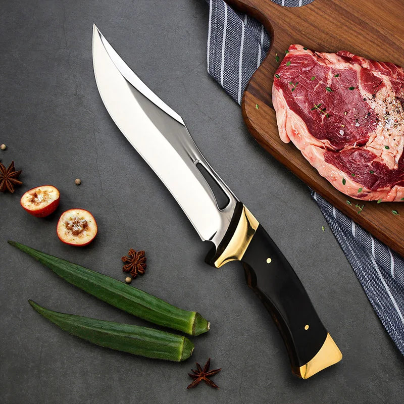 Hand Forged Boning Knife Sharp Utility Kitchen Knife for Meat Fish Fruit Vegetable Slicing Trimming Deboning Professional Chef